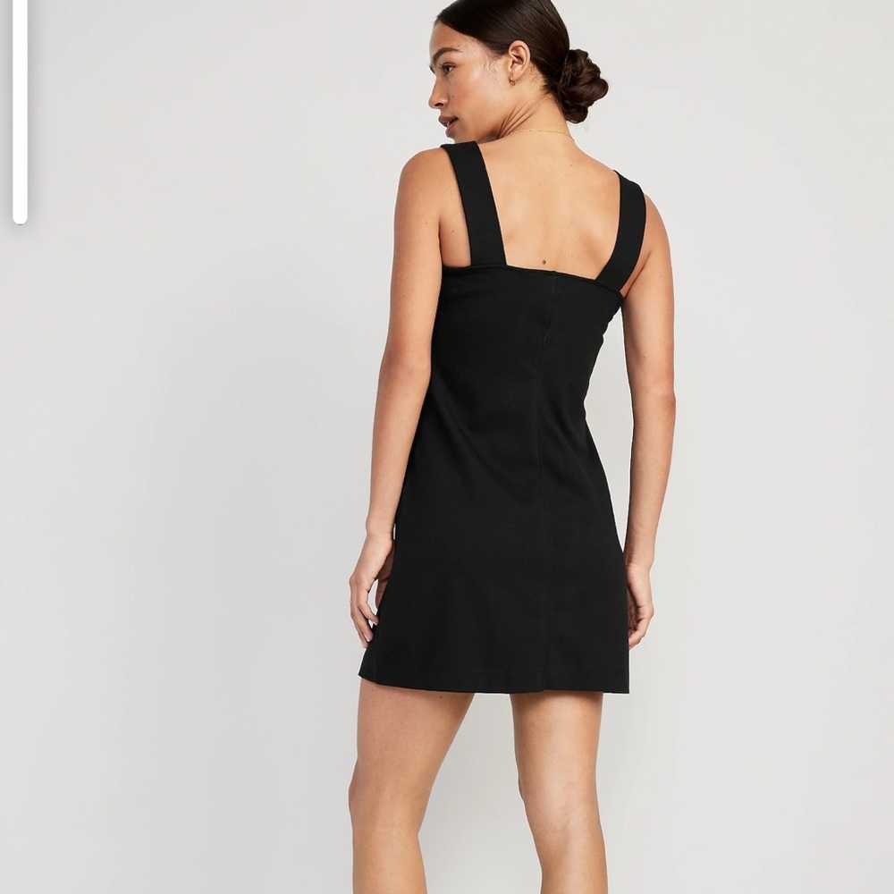 NWT OLD NAVY Sleeveless Ponte-Knit Mini Dress   Color:
BLACK JACK - Picture 2 of 8